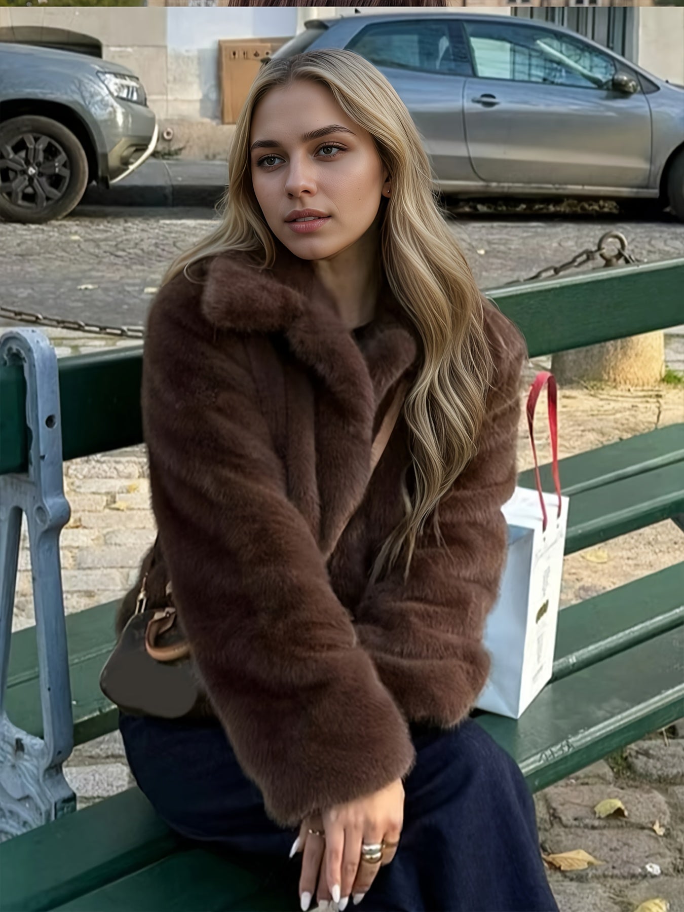 Elegante Dames Teddyjas met Contrasterende Kraag