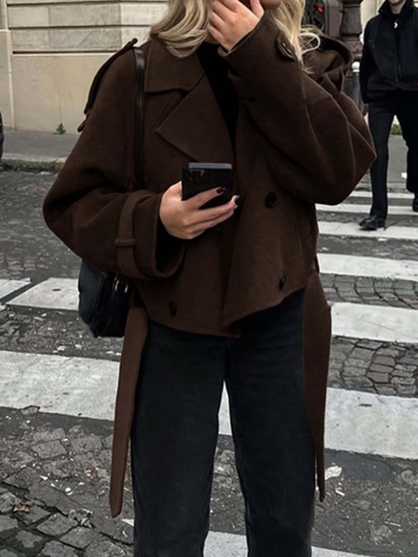 Elegante Tweed-Look Damesjas