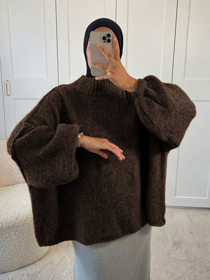 Bruine Coltrui met Oversized Fit – Ultiem Zacht & Stijlvol