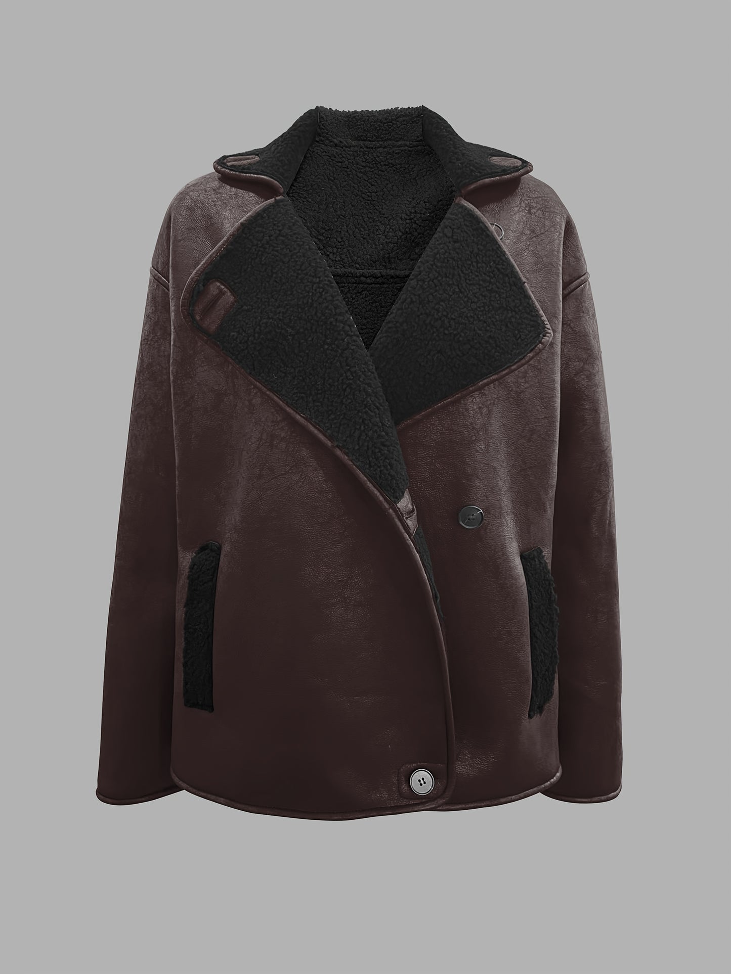 Luxe Faux Fur Mantel – Reverskraag & Perfecte Pasvorm