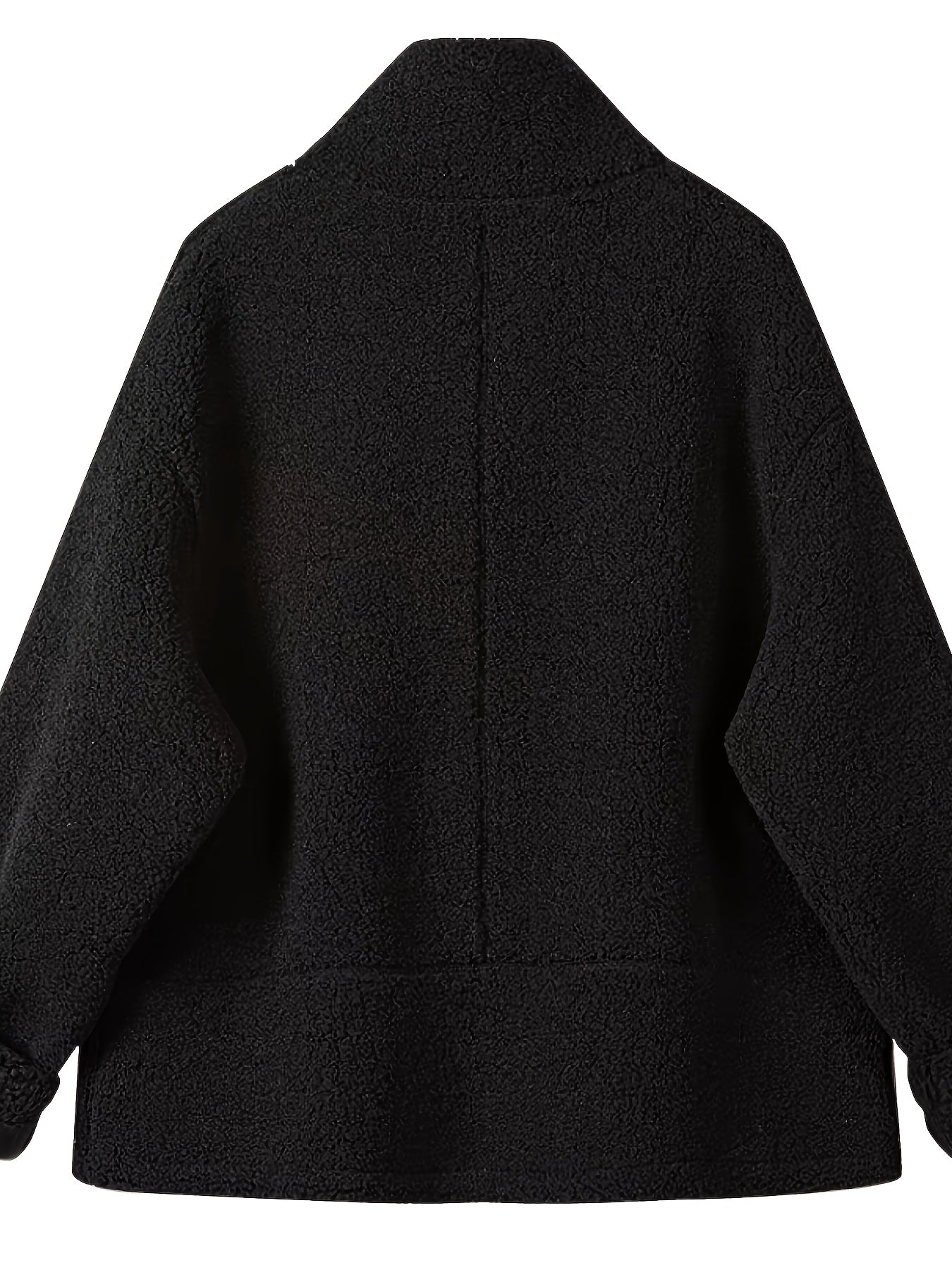 Warm Dames Teddyjas met Hoge Kraag