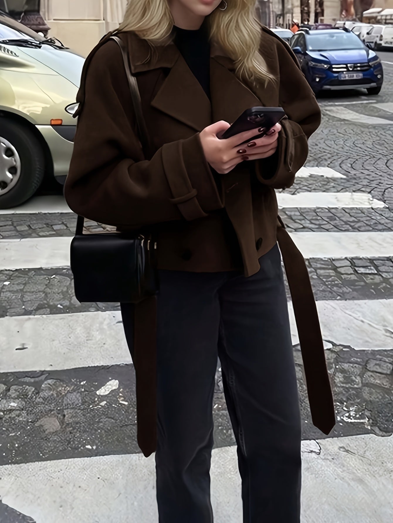 Elegante Tweed-Look Damesjas