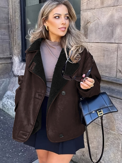 Luxe Faux Fur Mantel – Reverskraag & Perfecte Pasvorm