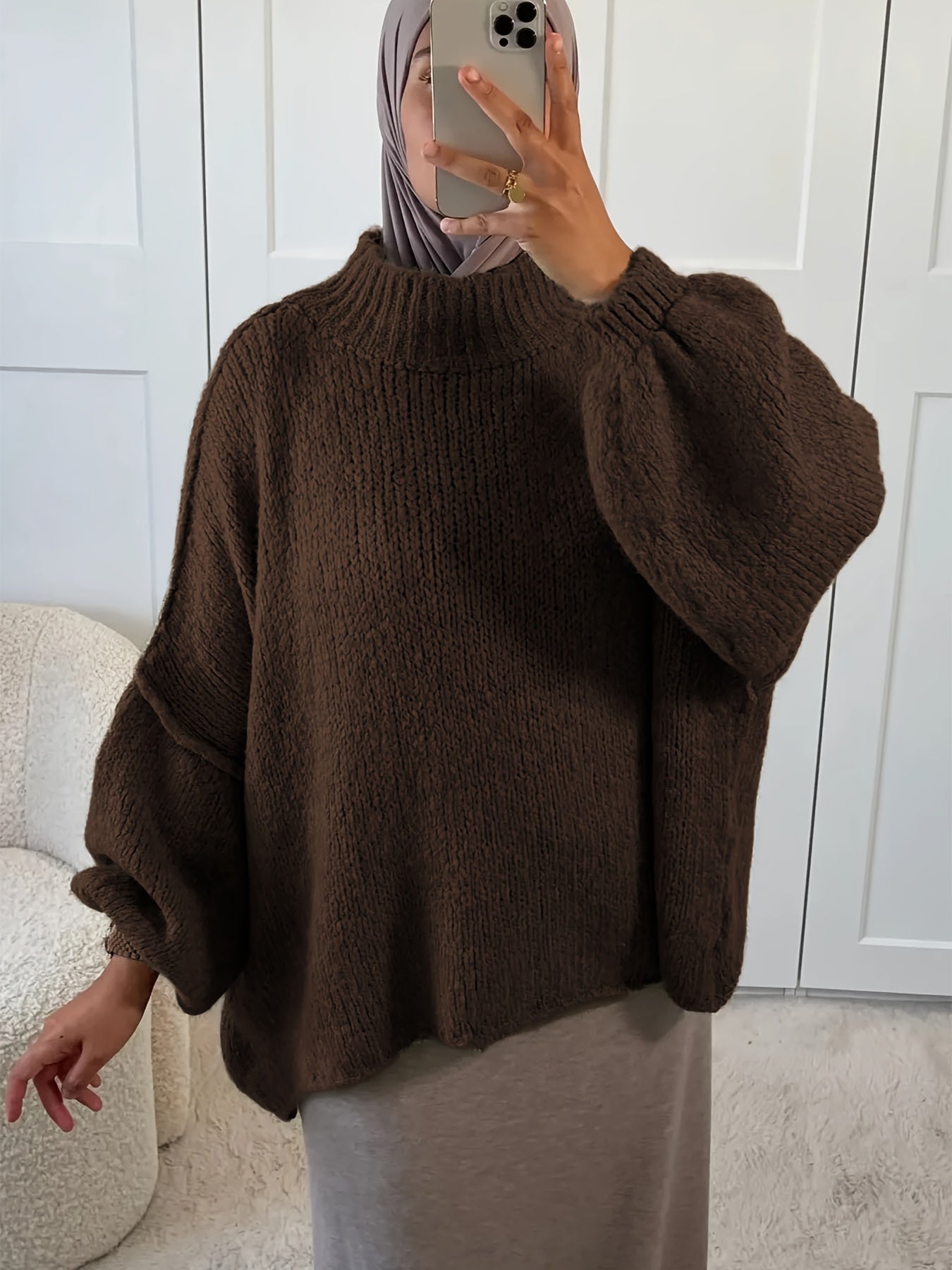 Bruine Coltrui met Oversized Fit – Ultiem Zacht & Stijlvol