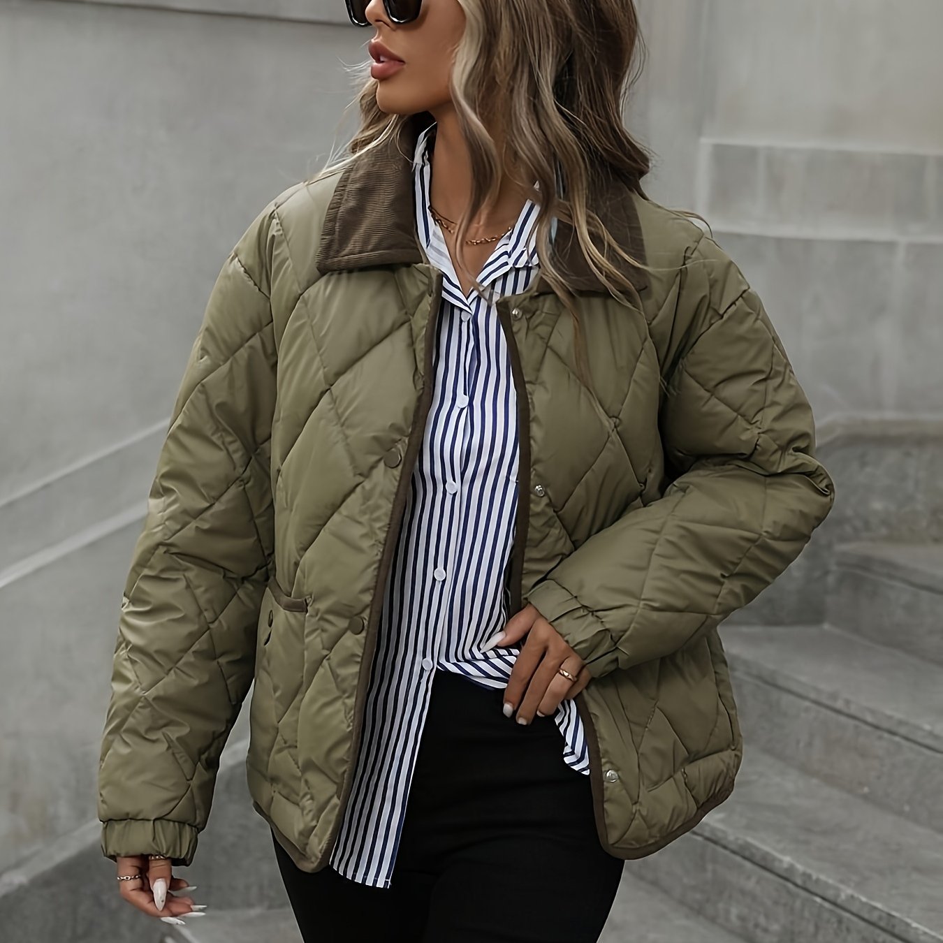 Stijlvolle Korte Damesjas met Reverskraag en Pockets