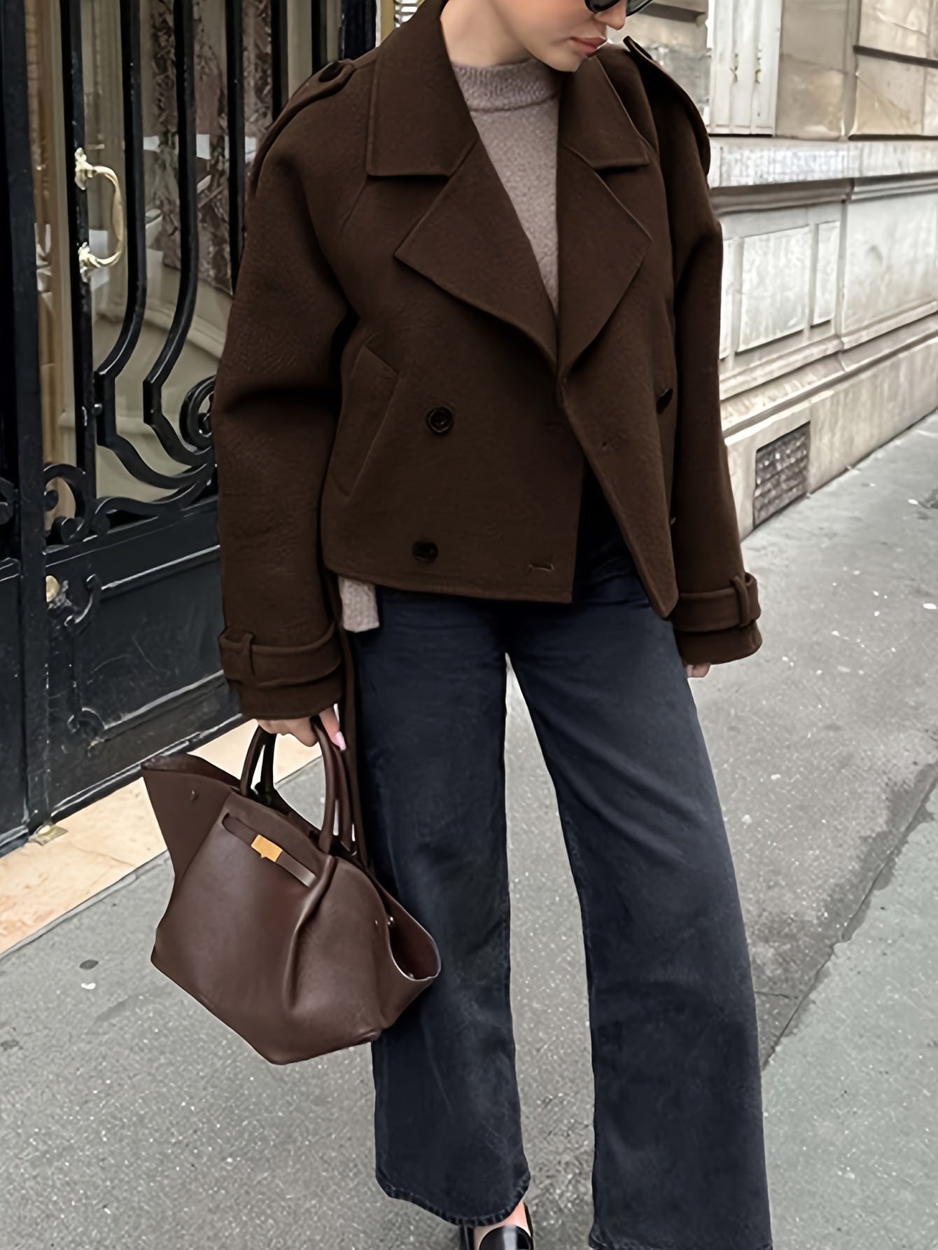 Elegante Tweed-Look Damesjas