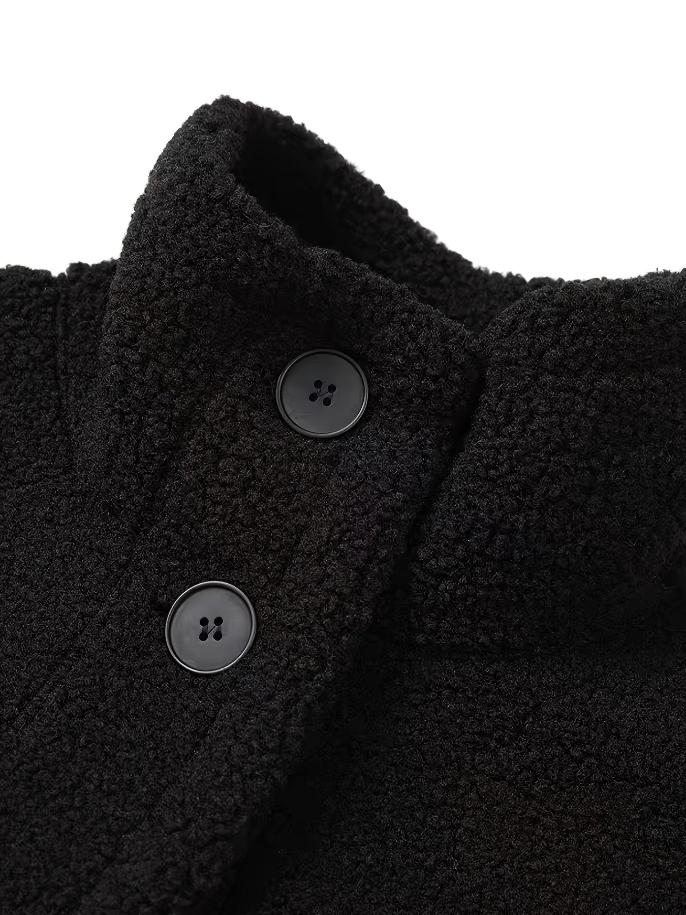 Warm Dames Teddyjas met Hoge Kraag