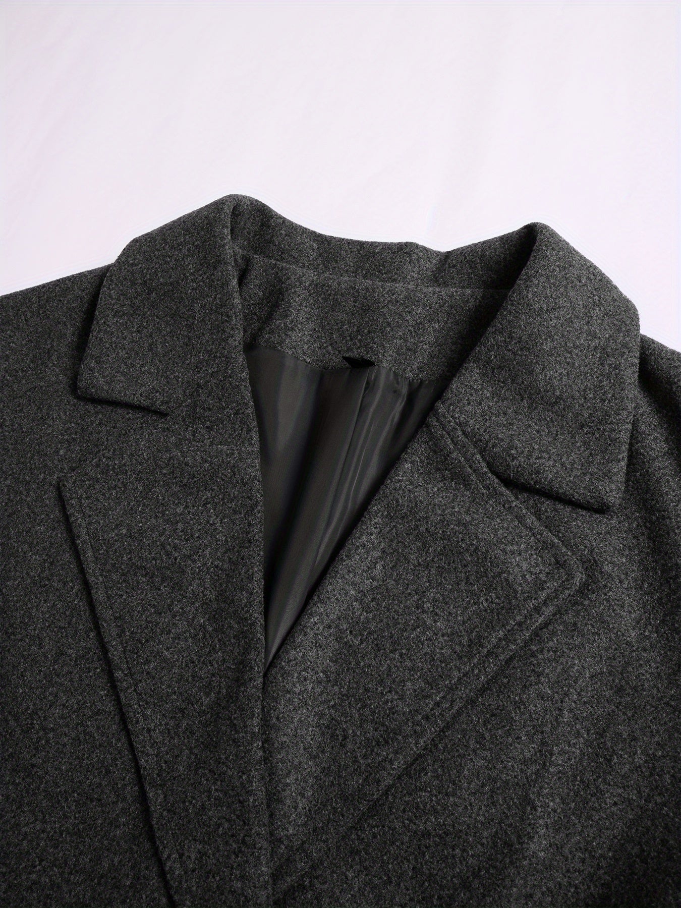 Maxi Lange Dames Mantel met Dubbele Knopen