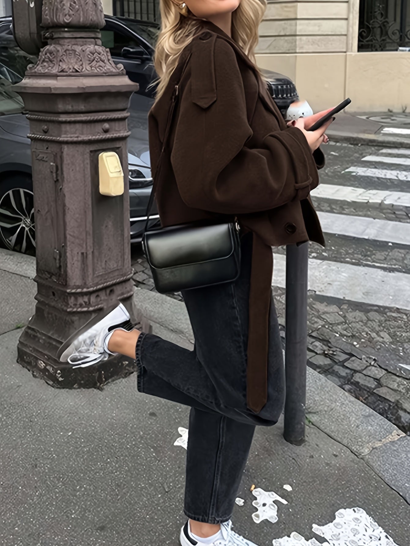 Elegante Tweed-Look Damesjas