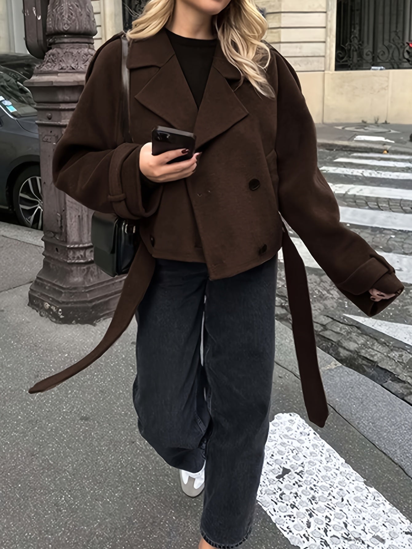 Elegante Tweed-Look Damesjas