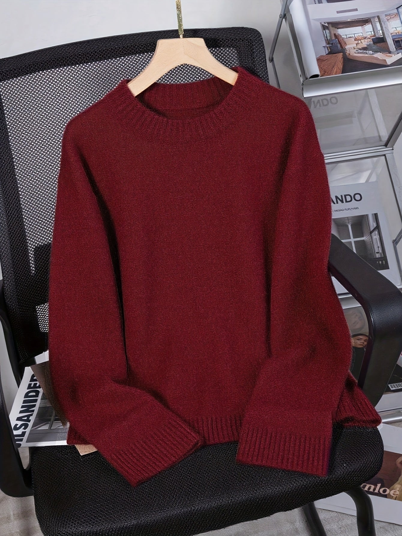 Zachte Ronde Hals Trui – Tijdloze Elegantie voor Elke Dag