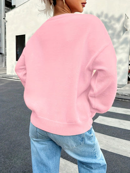 Elegante Off-Shoulder Trui – Zachte Col & Ribbeldetails